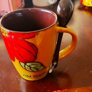 Old Town San Diego coffee cup w spoon. Must bundle